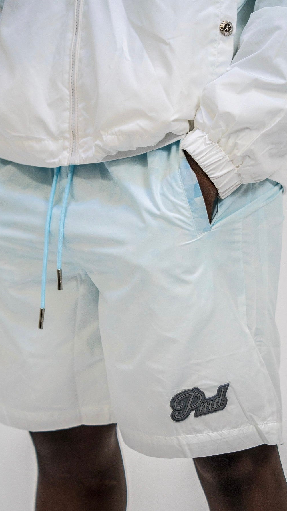 PMD Gradient Diamond Windbreaker Short