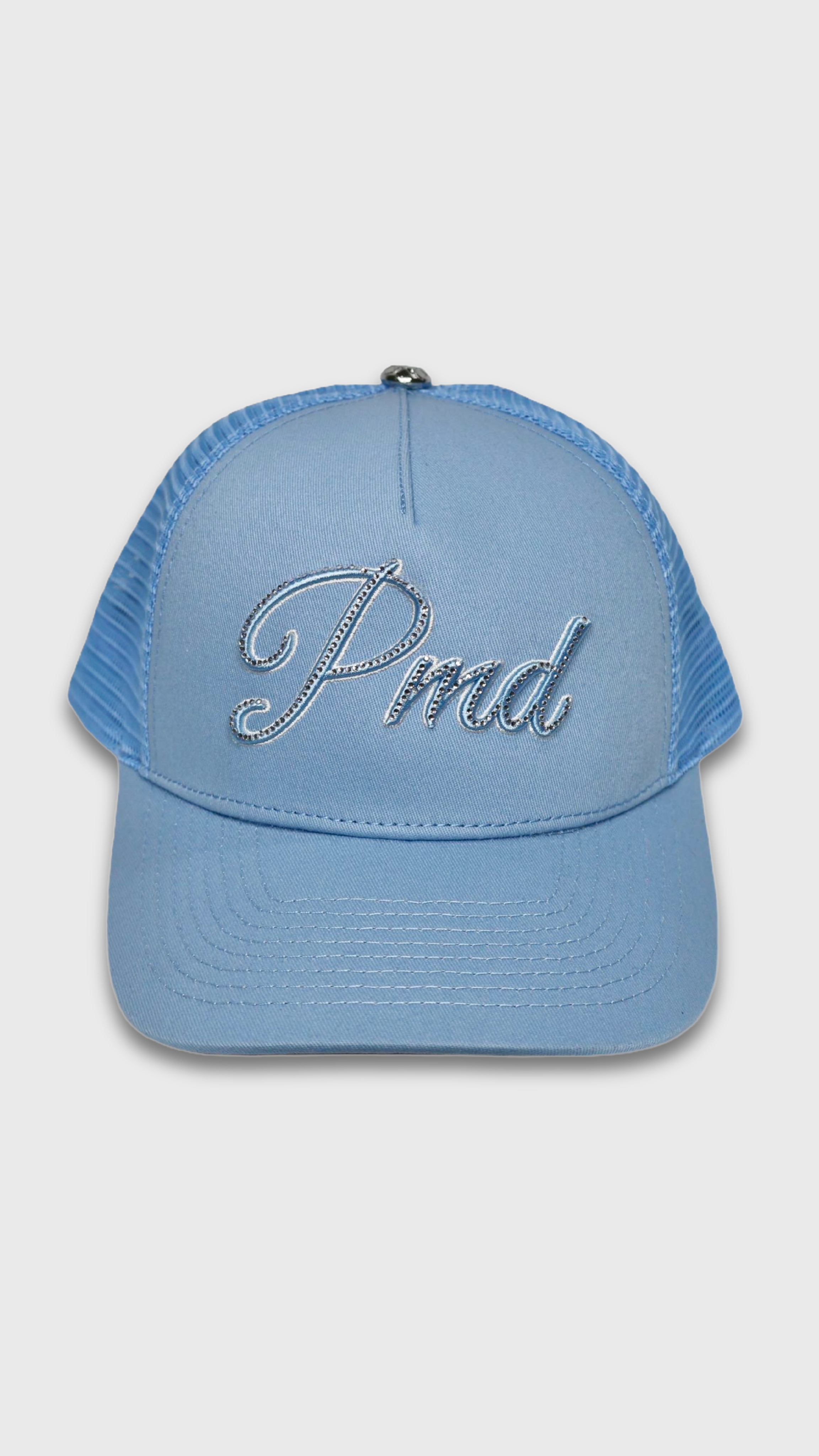 PMD Script Logo Rhinestone Trucker Hat